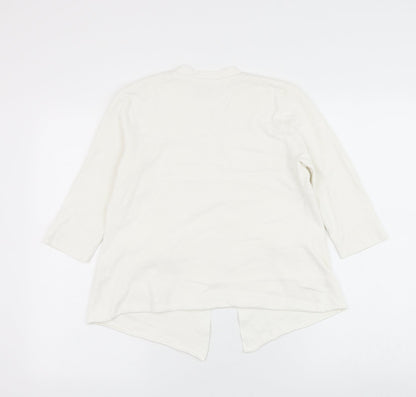 Womens UK Size 12 Monsoon White Cape Jumper