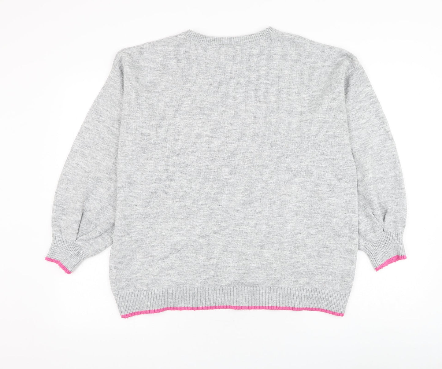 Womens UK Size S Wallis Grey Pullover Jumper