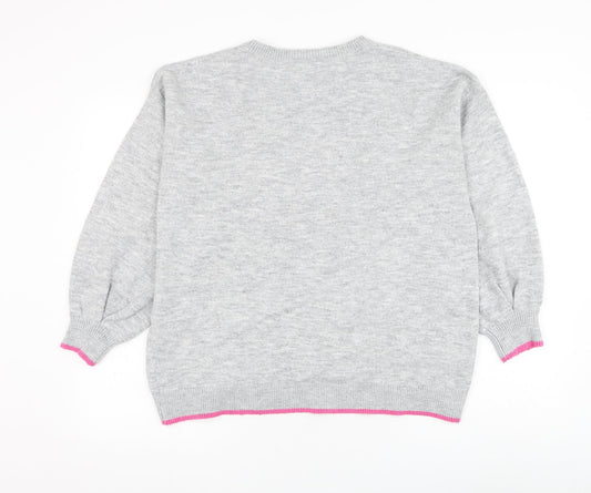 Womens UK Size S Wallis Grey Pullover Jumper