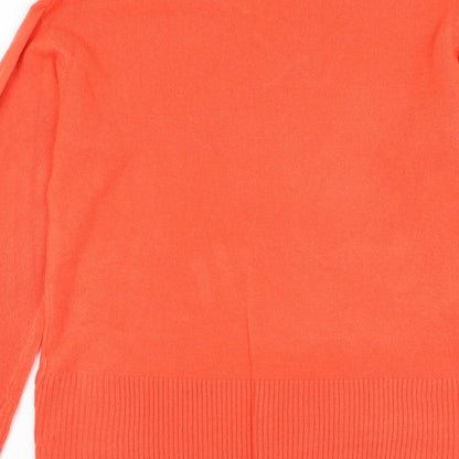 Womens UK Size 10 Marks and Spencer Orange Pullover Jumper