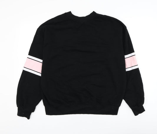 Womens UK Size M Divided by H&M Black Pullover Sweatshirt