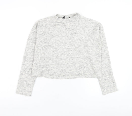 Womens UK Size 8 New Look Grey Pullover Jumper