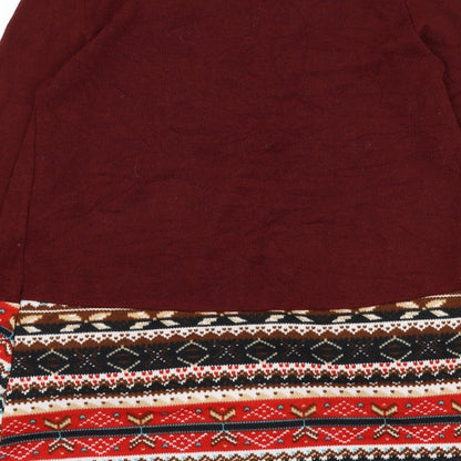 Womens UK Size M Preworn Red Pullover Jumper