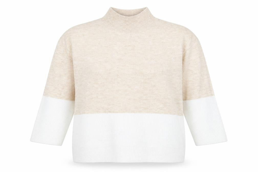 Womens UK Size 12 Bonmarché Beige Pullover Jumper