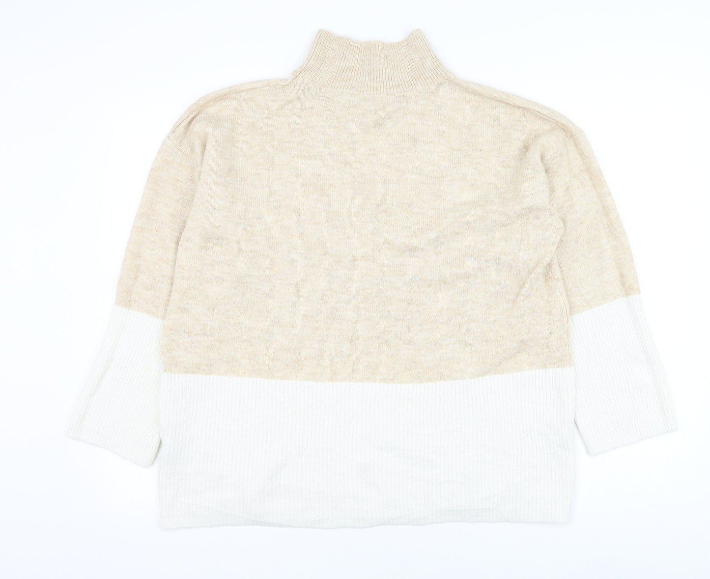 Womens UK Size 12 Bonmarché Beige Pullover Jumper