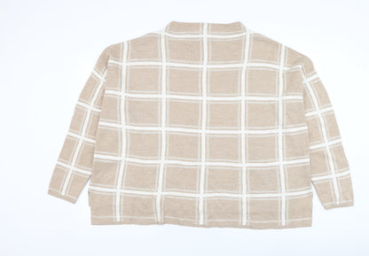 Womens UK Size 20 Marks and Spencer Brown Pullover Jumper