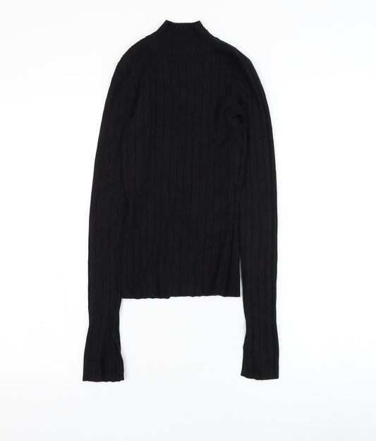 Womens UK Size XS H&M Black Pullover Jumper