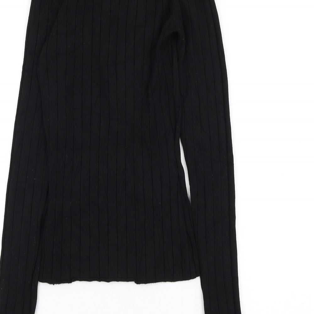 Womens UK Size XS H&M Black Pullover Jumper