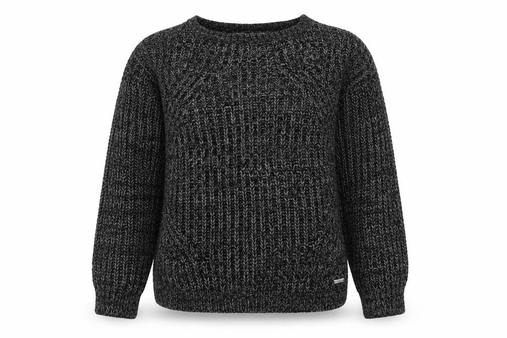 Lee Cooper Womens Grey Round Neck Acrylic Pullover Jumper Size 10