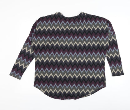 Womens UK Size 8 Izabel London Blue Pullover Jumper