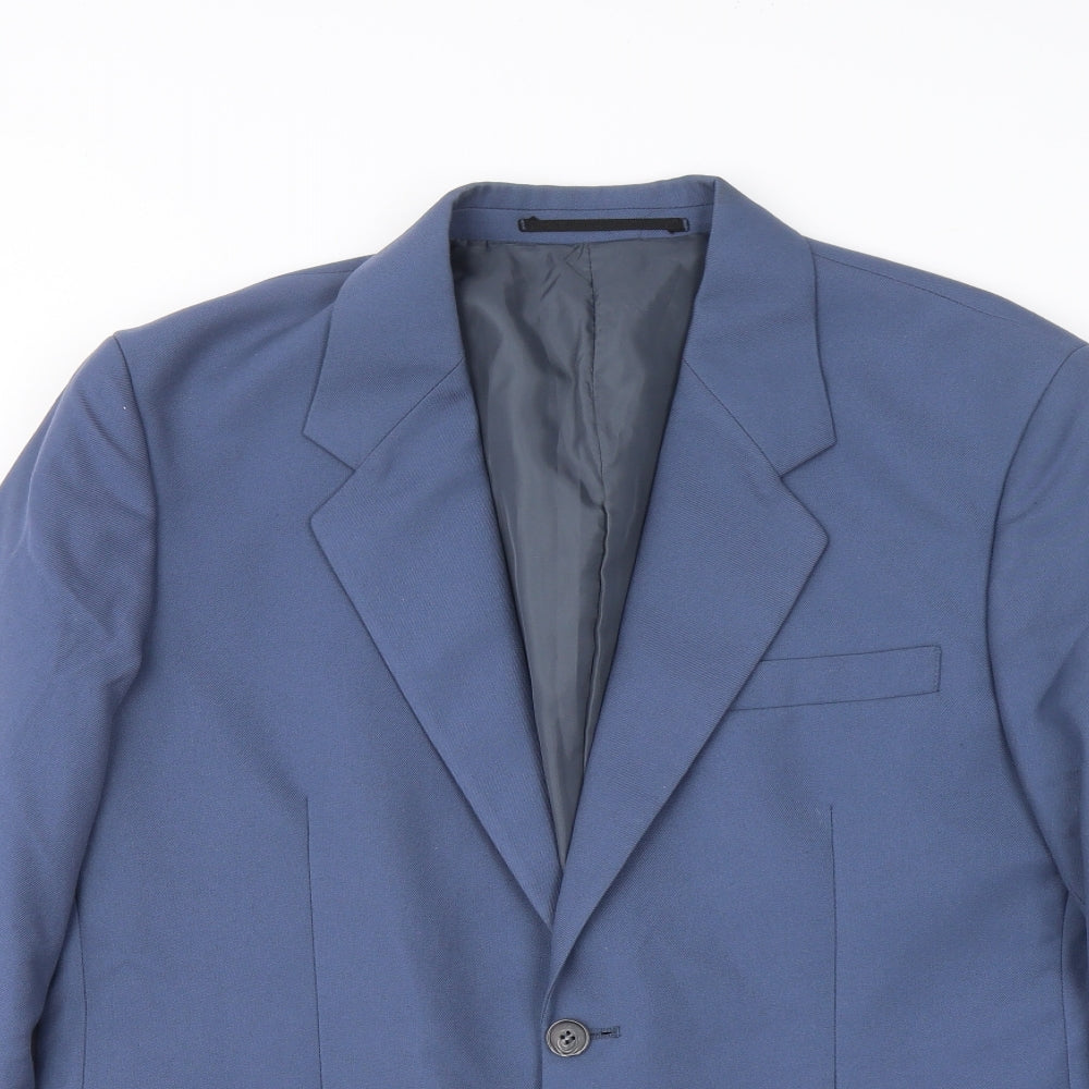 Mens UK Size 40 Premier MAN Regular Blue Suit Jacket