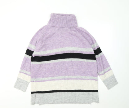 Womens UK Size 16 M&Co Purple Pullover Jumper