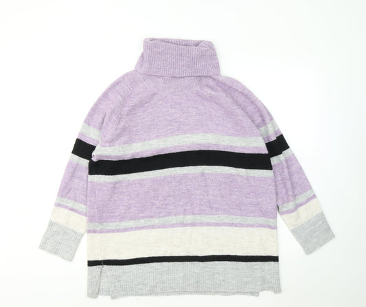 Womens UK Size 16 M&Co Purple Pullover Jumper