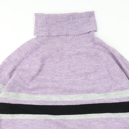 Womens UK Size 16 M&Co Purple Pullover Jumper