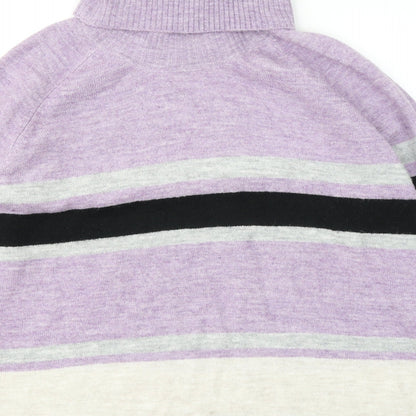 Womens UK Size 16 M&Co Purple Pullover Jumper
