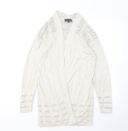 Womens UK Size 8 Marks and Spencer Beige Cardigan Jumper