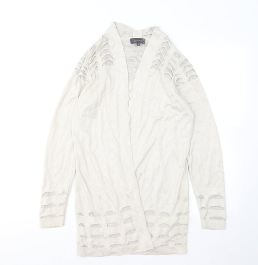 Womens UK Size 8 Marks and Spencer Beige Cardigan Jumper