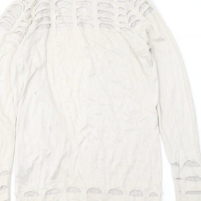Womens UK Size 8 Marks and Spencer Beige Cardigan Jumper