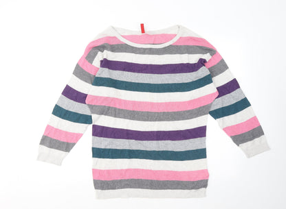 Womens UK Size S Divided by H&M Multicoloured Pullover Jumper