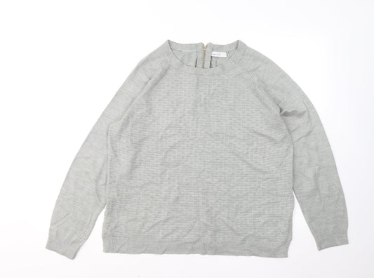 Womens UK Size 16 Marks and Spencer Grey Pullover Jumper