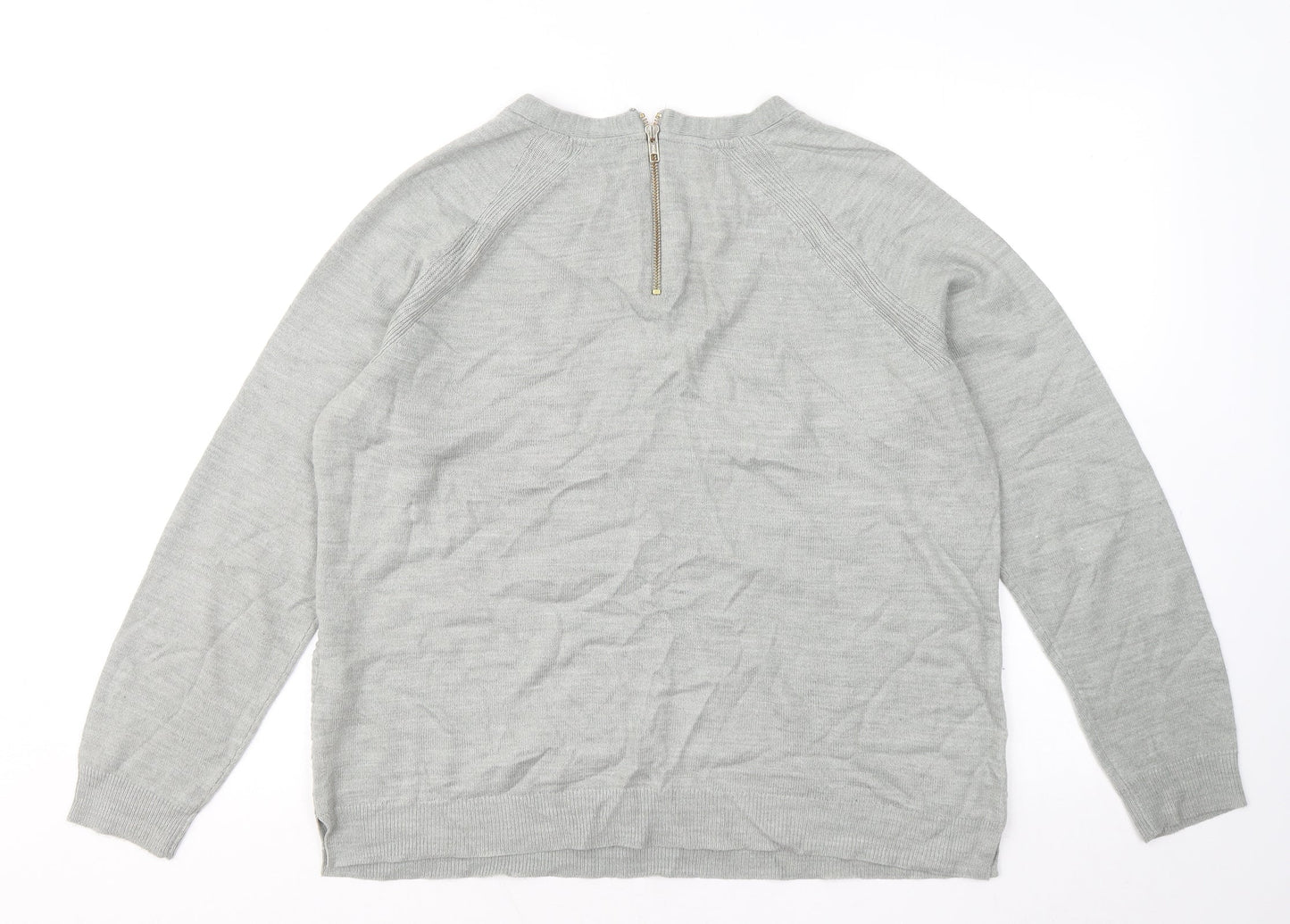 Womens UK Size 16 Marks and Spencer Grey Pullover Jumper