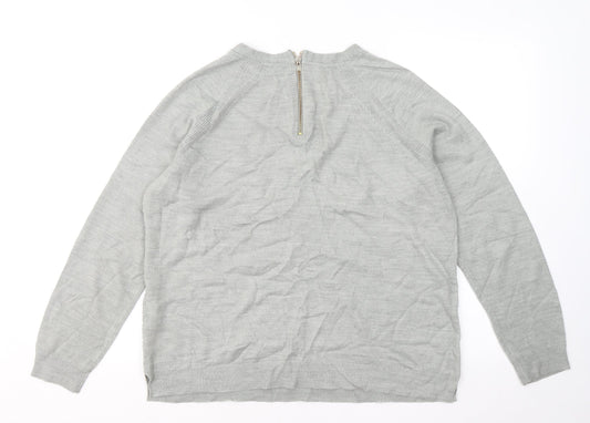 Womens UK Size 16 Marks and Spencer Grey Pullover Jumper