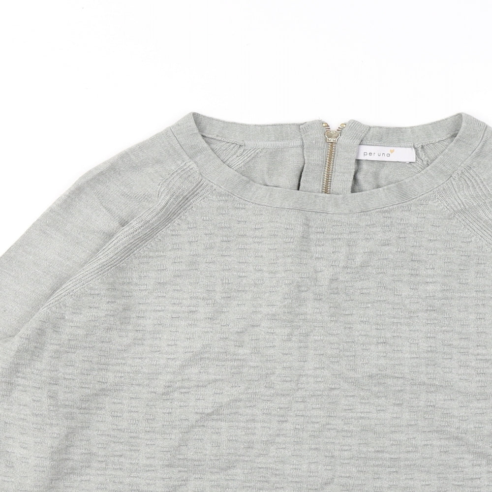 Womens UK Size 16 Marks and Spencer Grey Pullover Jumper