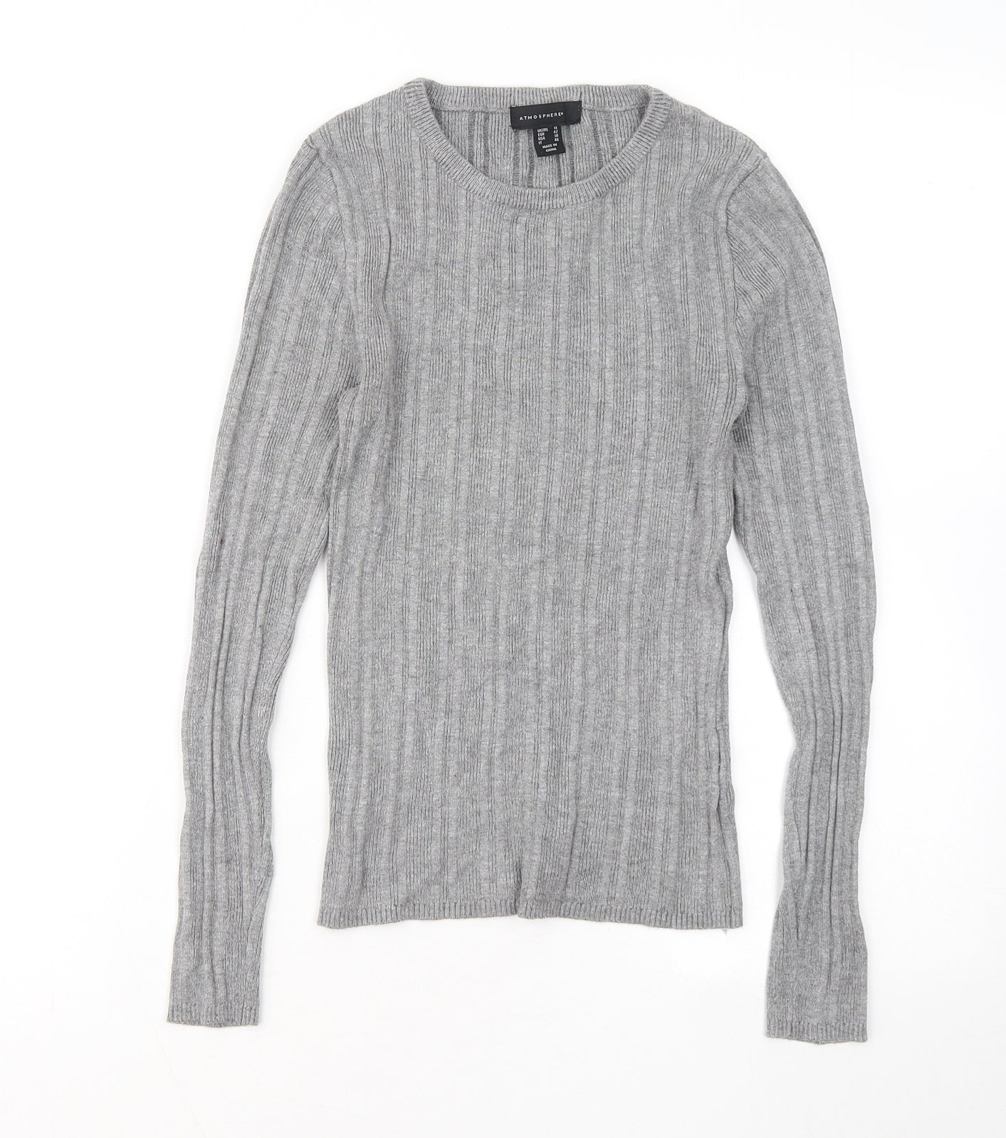 Womens UK Size 14 Atmosphere Grey Pullover Jumper