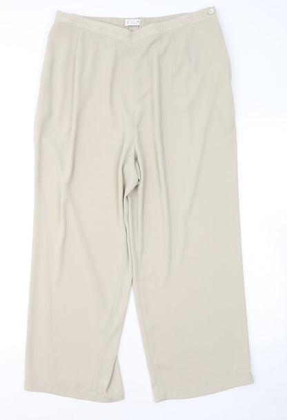 Womens UK Size 18 Platinum Regular Fit  Beige Trousers