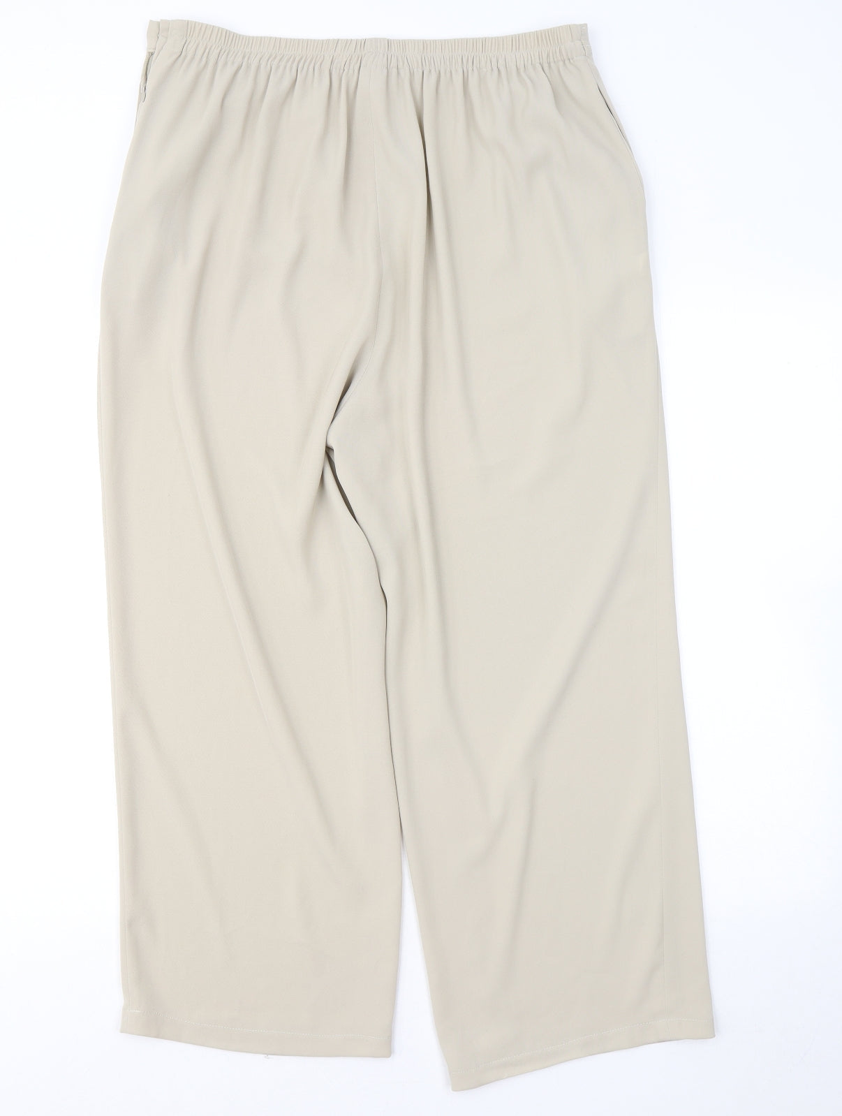 Womens UK Size 18 Platinum Regular Fit  Beige Trousers