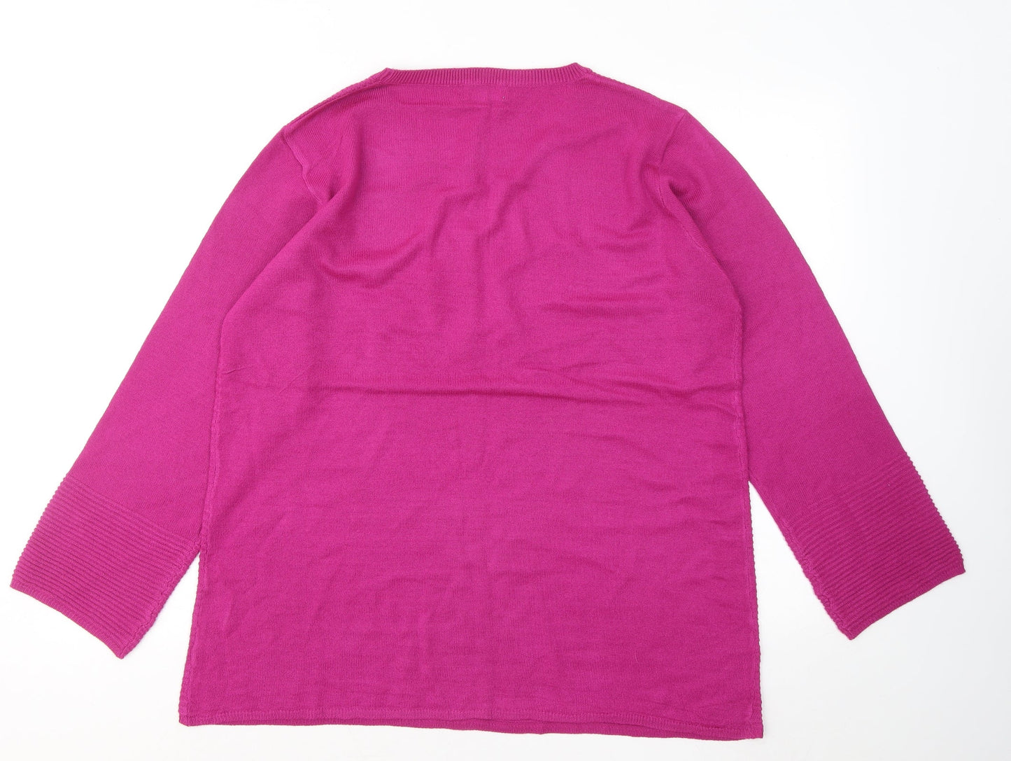 Womens UK Size 14 ARISTA Pink Pullover Jumper