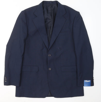 Mens UK Size 38 Chums Regular Blue Suit Jacket