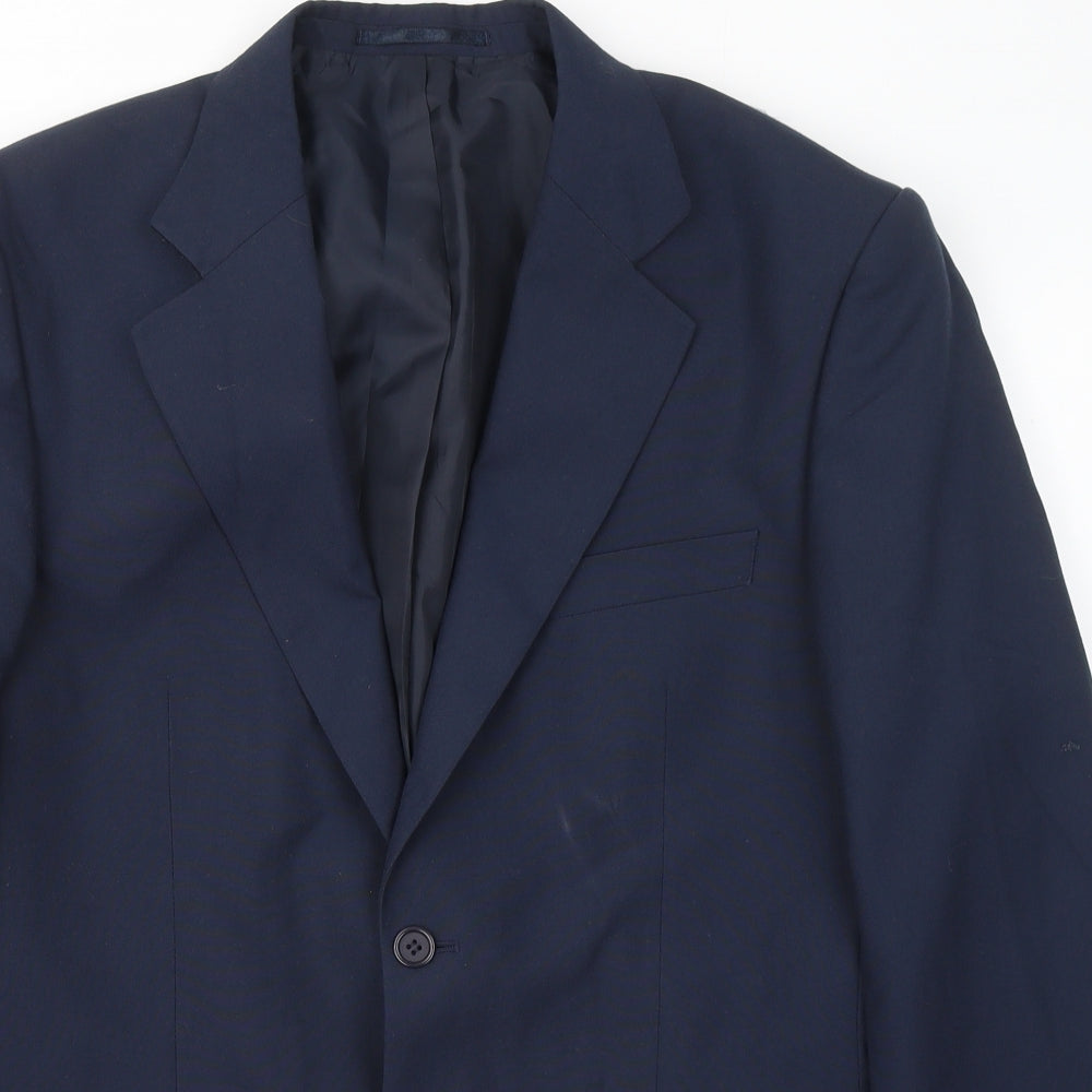Mens UK Size 38 Chums Regular Blue Suit Jacket