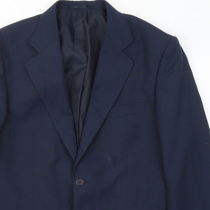 Mens UK Size 38 Chums Regular Blue Suit Jacket