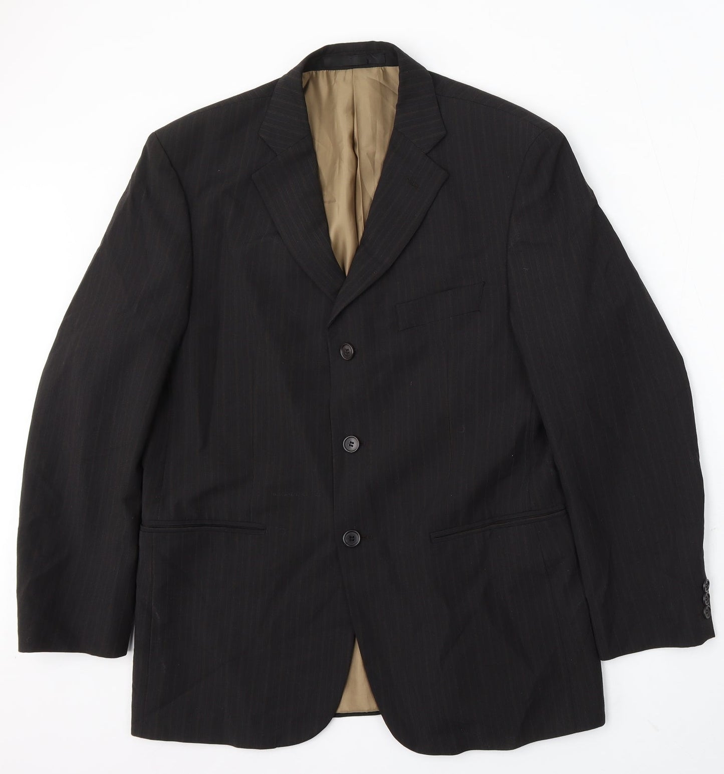 Mens UK Size 40 Impressions Regular Black Suit Jacket
