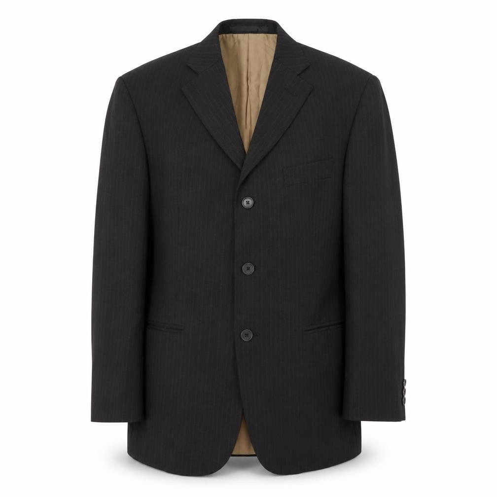 Mens UK Size 40 Impressions Regular Black Suit Jacket