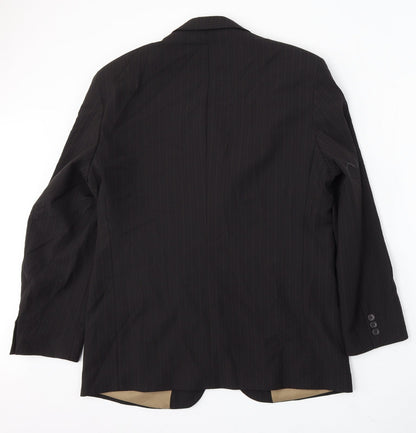 Mens UK Size 40 Impressions Regular Black Suit Jacket
