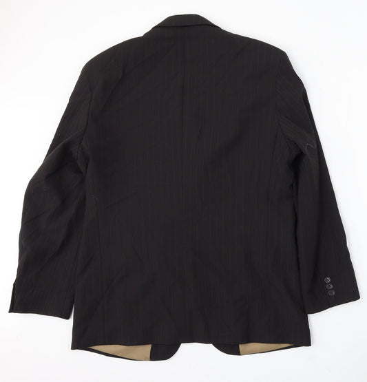 Mens UK Size 40 Impressions Regular Black Suit Jacket
