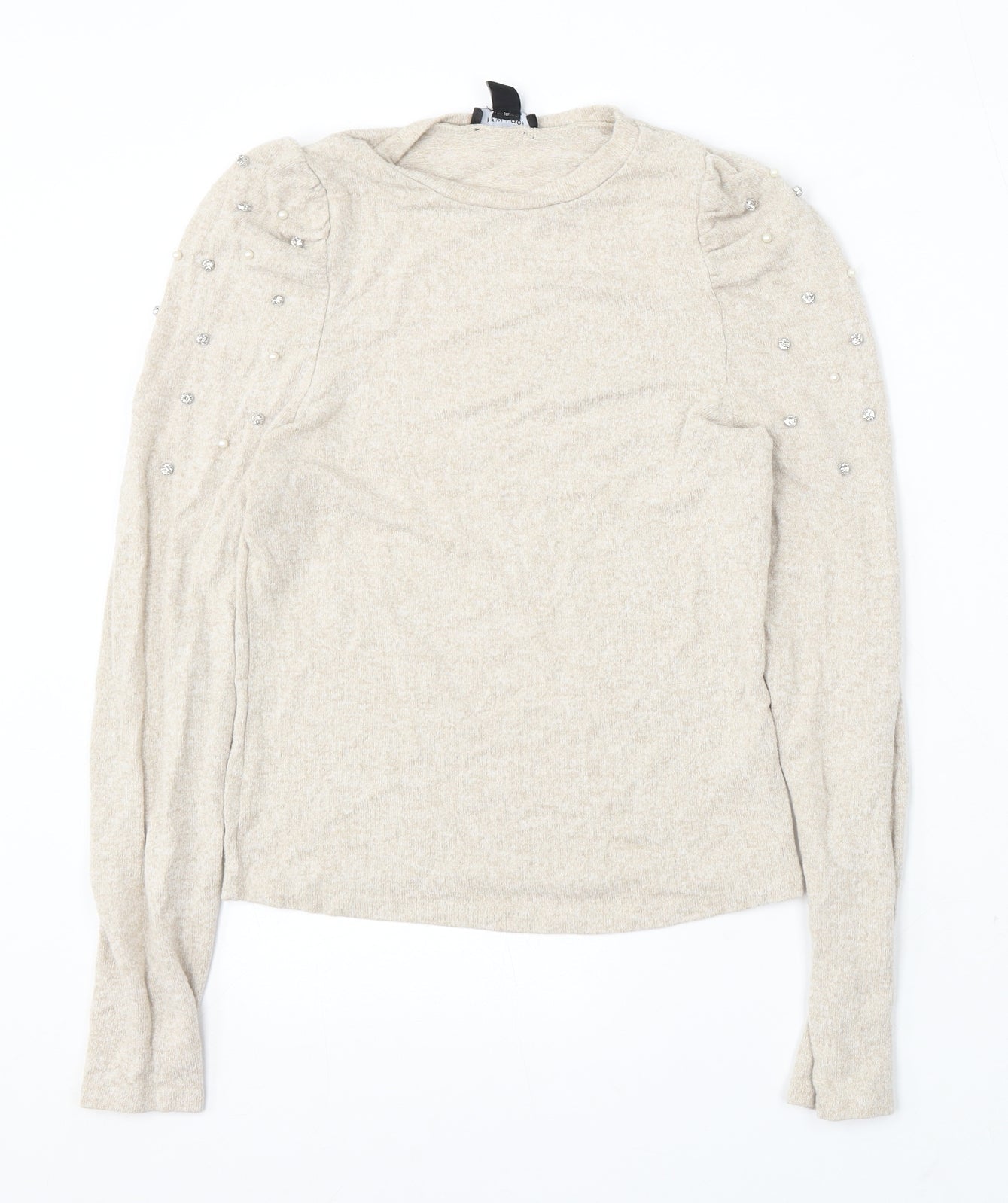 Womens UK Size 10 New Look Beige Pullover Jumper