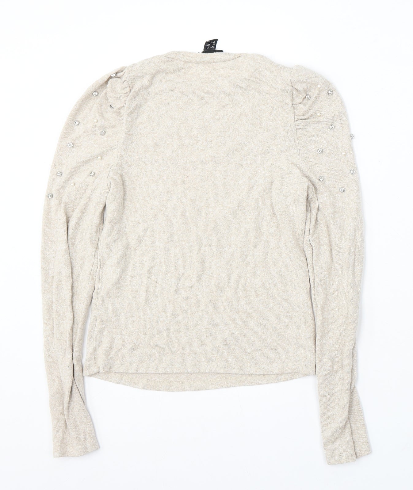 Womens UK Size 10 New Look Beige Pullover Jumper