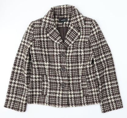 Matalan Womens Multicoloured Geometric Polyester Jacket Suit Size 12