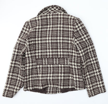 Matalan Womens Multicoloured Geometric Polyester Jacket Suit Size 12