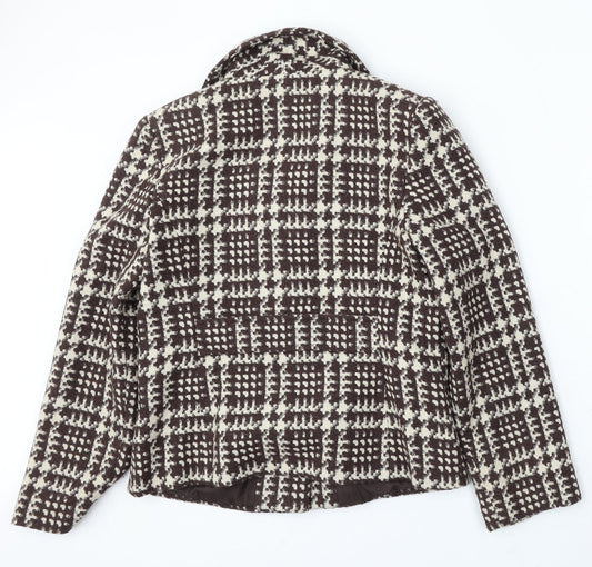 Matalan Womens Multicoloured Geometric Polyester Jacket Suit Size 12