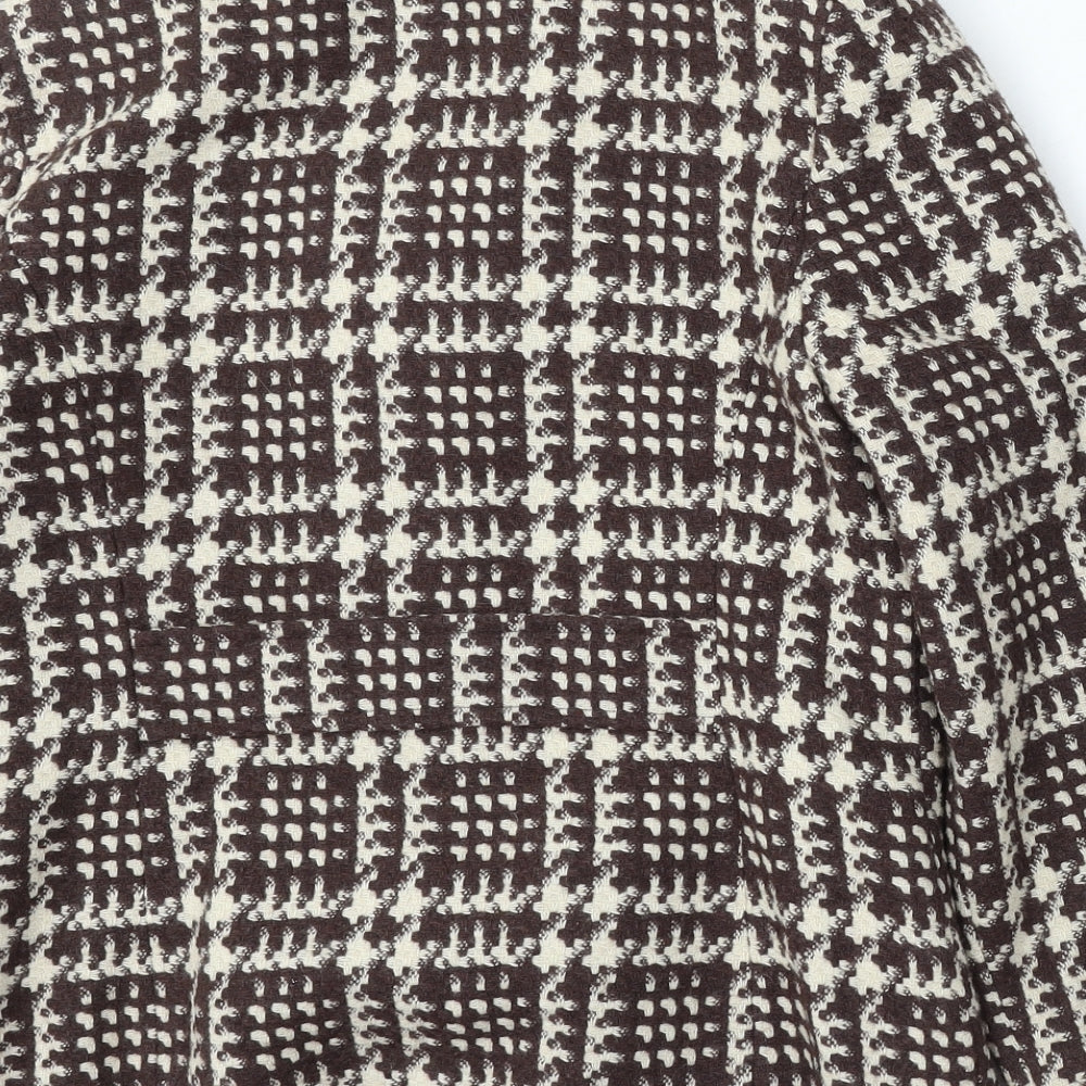 Matalan Womens Multicoloured Geometric Polyester Jacket Suit Size 12