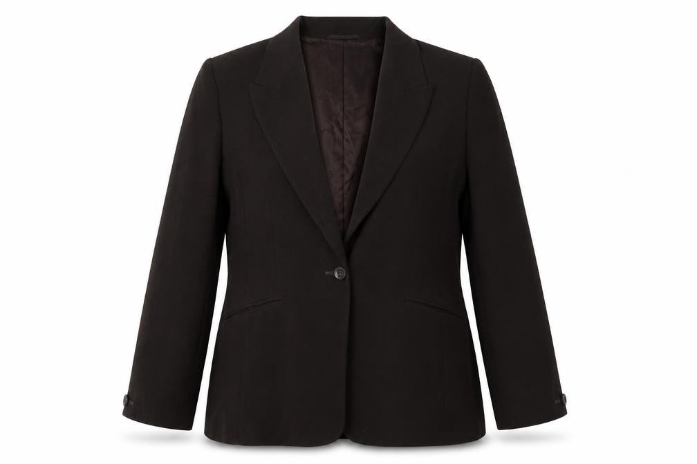 Country Casuals Womens Brown Polyester Jacket Suit Size 14