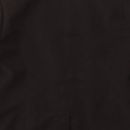 Country Casuals Womens Brown Polyester Jacket Suit Size 14