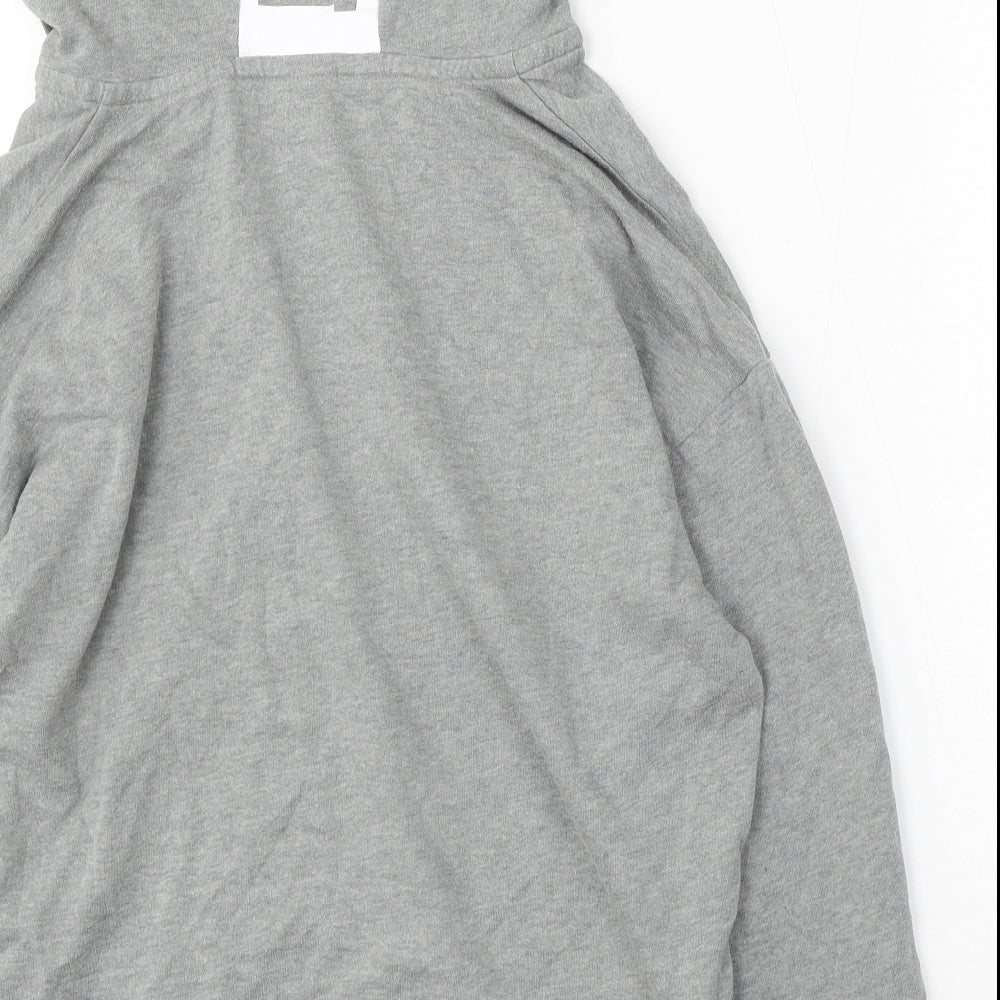 PINK Womens Grey Cotton Pullover Hoodie Size XS