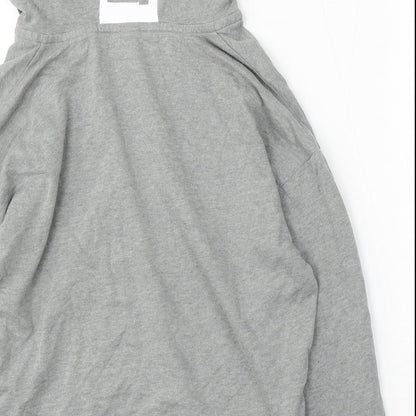 PINK Womens Grey Cotton Pullover Hoodie Size XS
