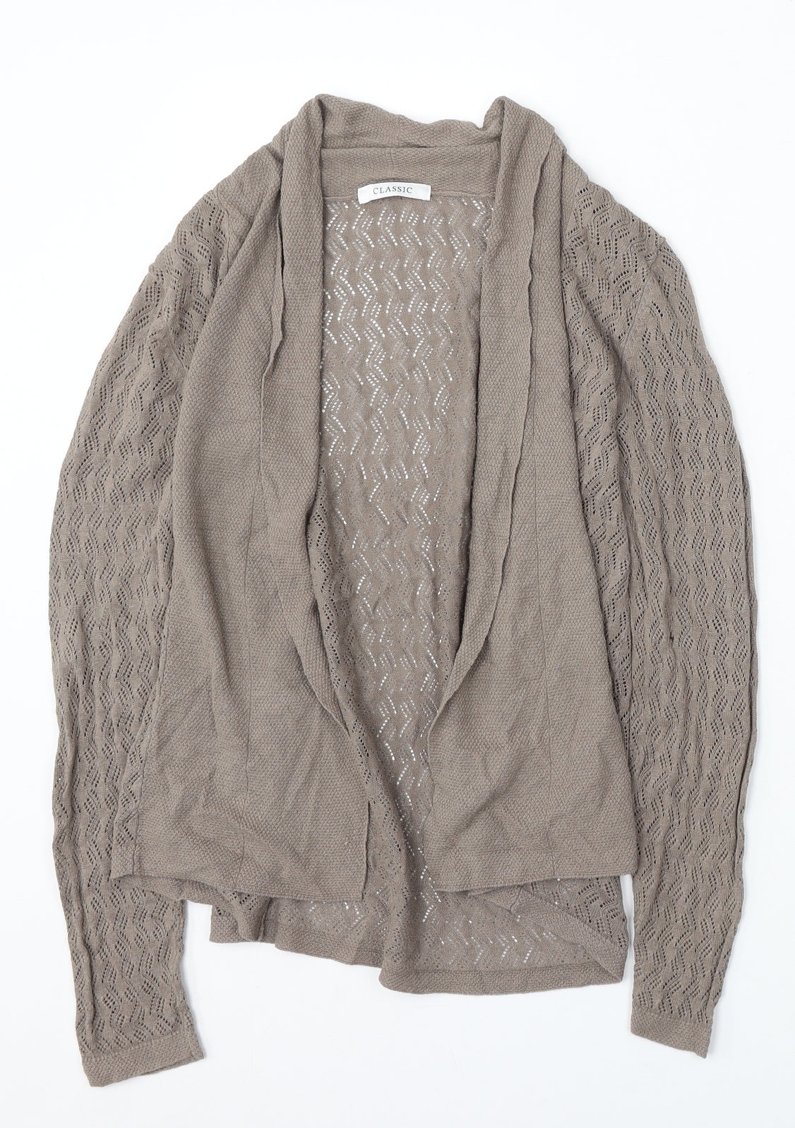 Womens UK Size 8 Marks and Spencer Brown Cardigan Jumper