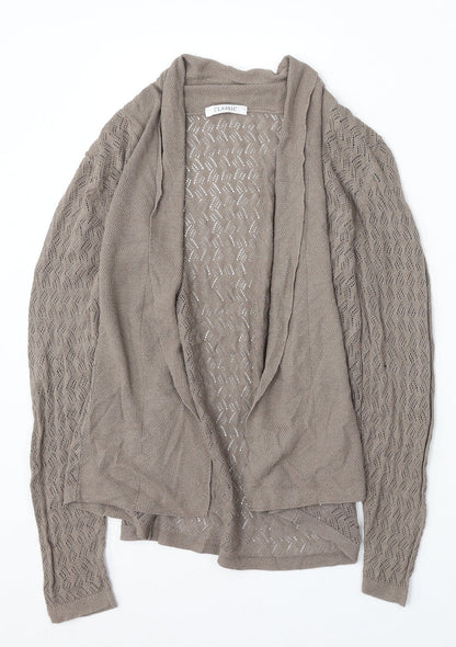 Womens UK Size 8 Marks and Spencer Brown Cardigan Jumper